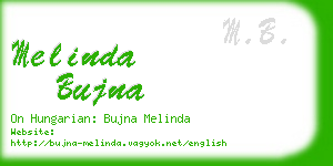 melinda bujna business card